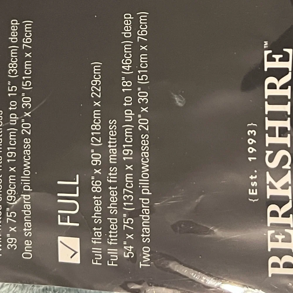 Berkshire VelvetSoft Sheets Set of 4 items, Full Size